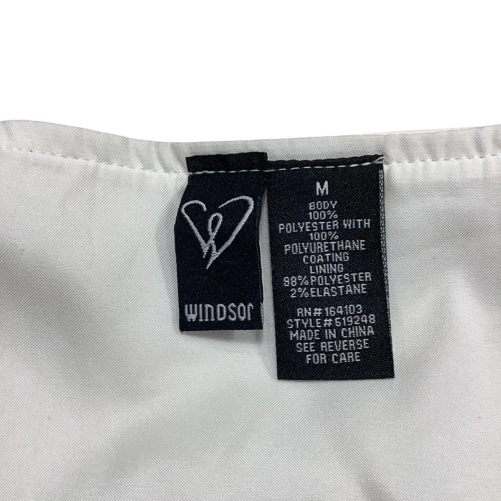 Windsor White Cream Bustier Bra Front Hook & Eye Closure WORN ONCE